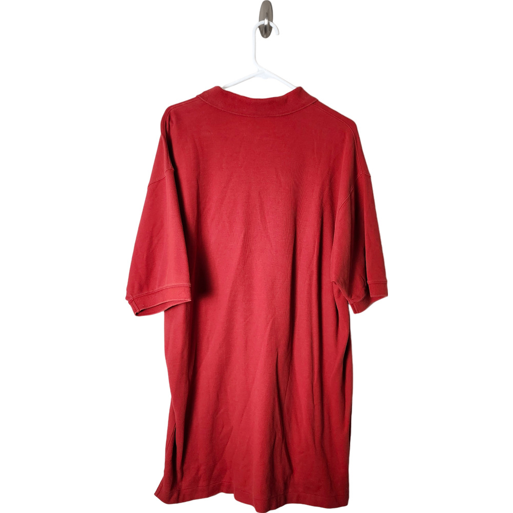 Patagonia Polo Shirt Large Burnt Orange Organic Cotton Short Sleeve - Picture 2 of 6